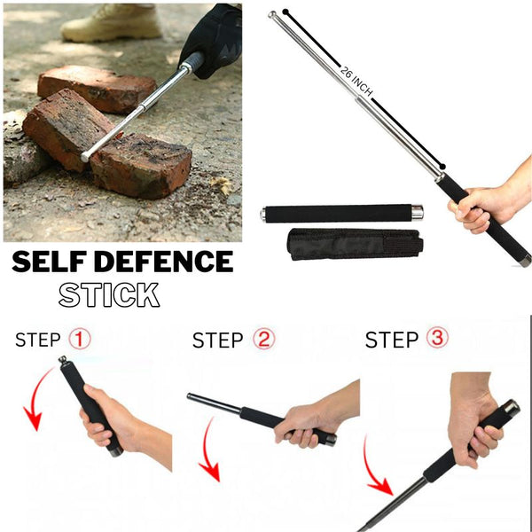Heavy Metal Self Defense Stick (Extendable)